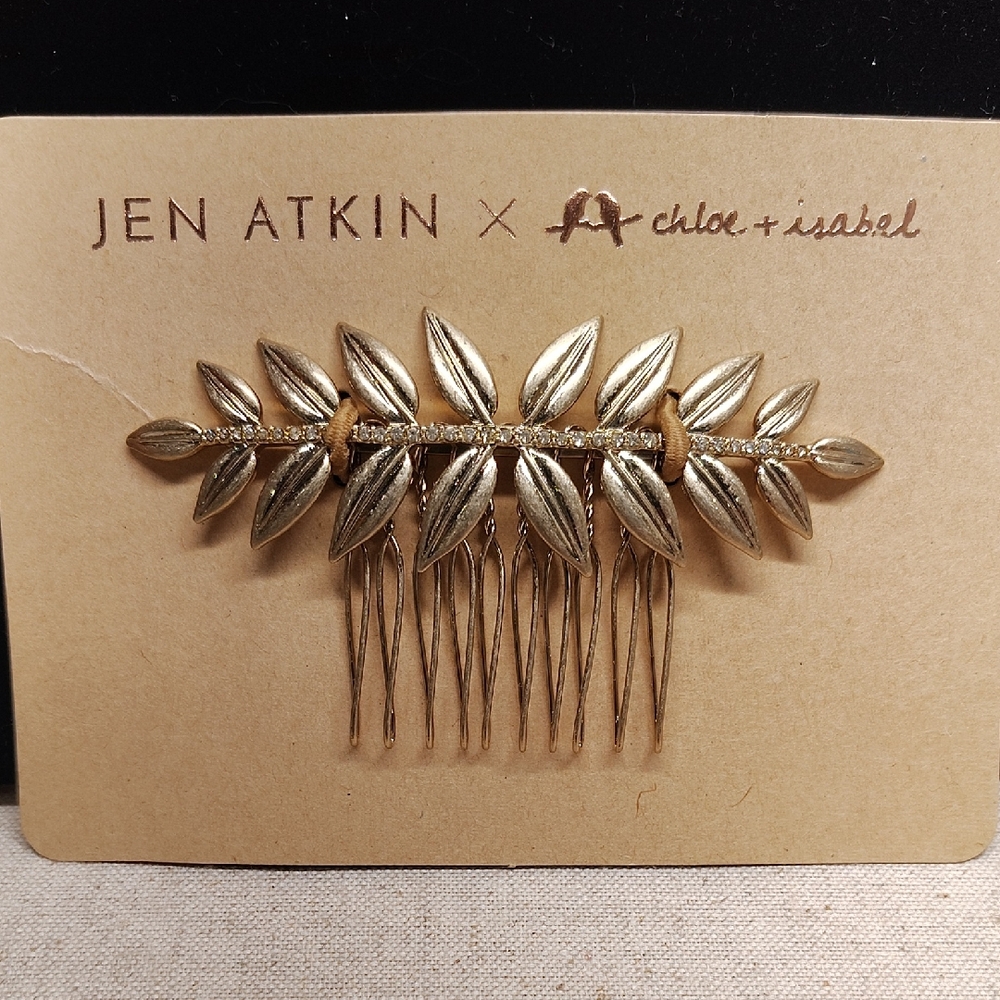 Chloe + Isabel Gold Leaf Hair Comb